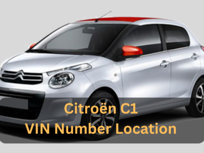 Citroën C1 VIN Number Location